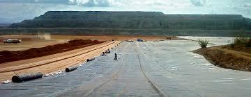 Geomembrane being installed for land reclamation project in Tianjin image 2
